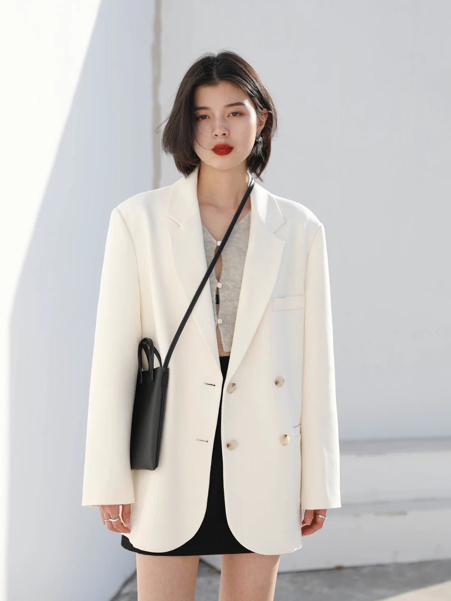 Professional Women's Double-Breasted Blazer