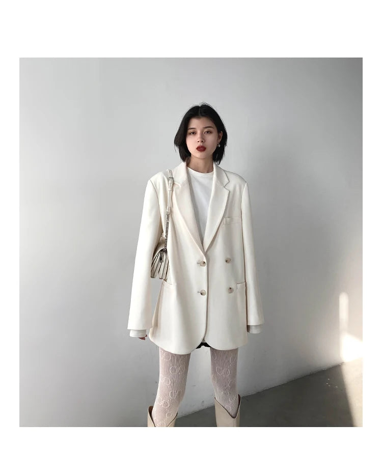 Professional Women's Double-Breasted Blazer