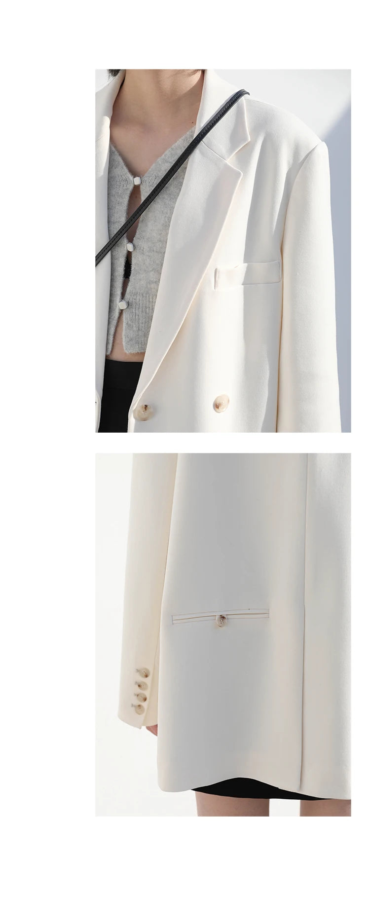 Professional Women's Double-Breasted Blazer