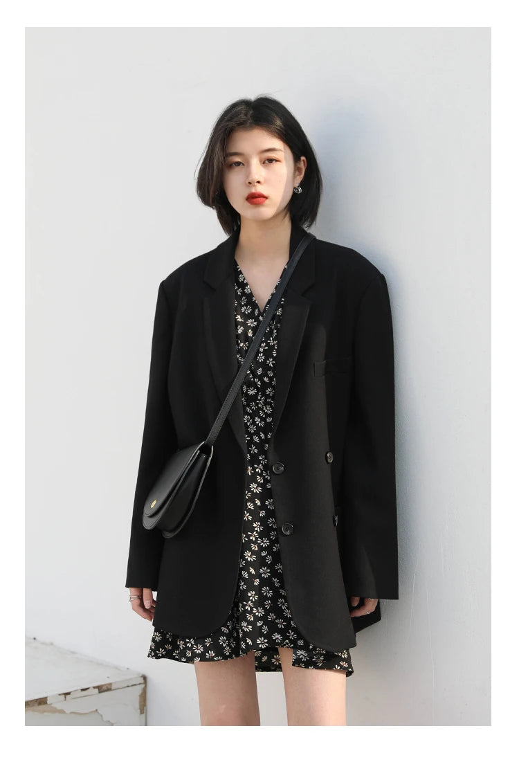 Professional Women's Double-Breasted Blazer