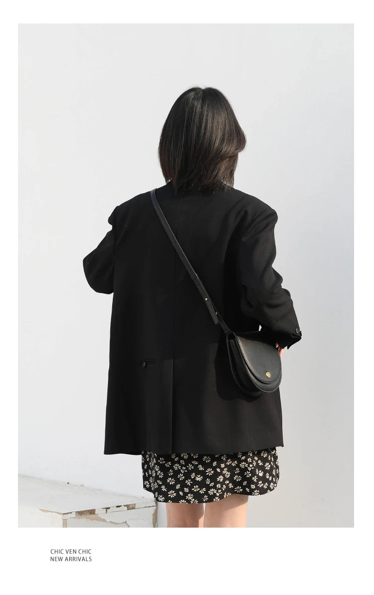 Professional Women's Double-Breasted Blazer