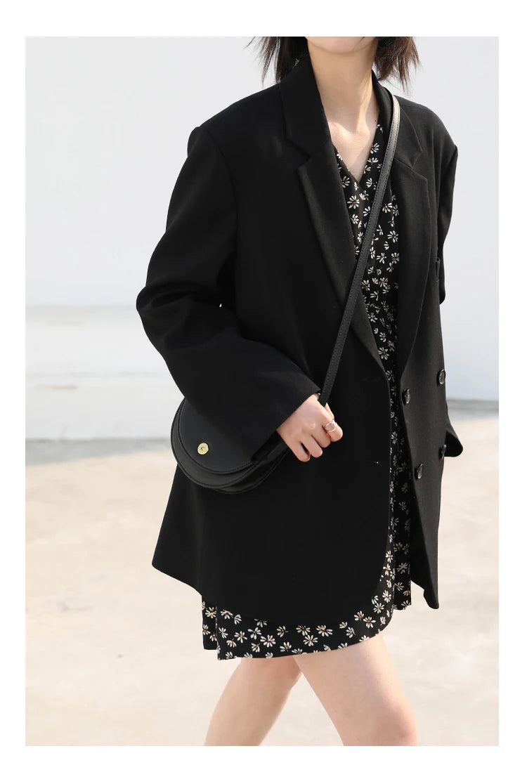 Professional Women's Double-Breasted Blazer