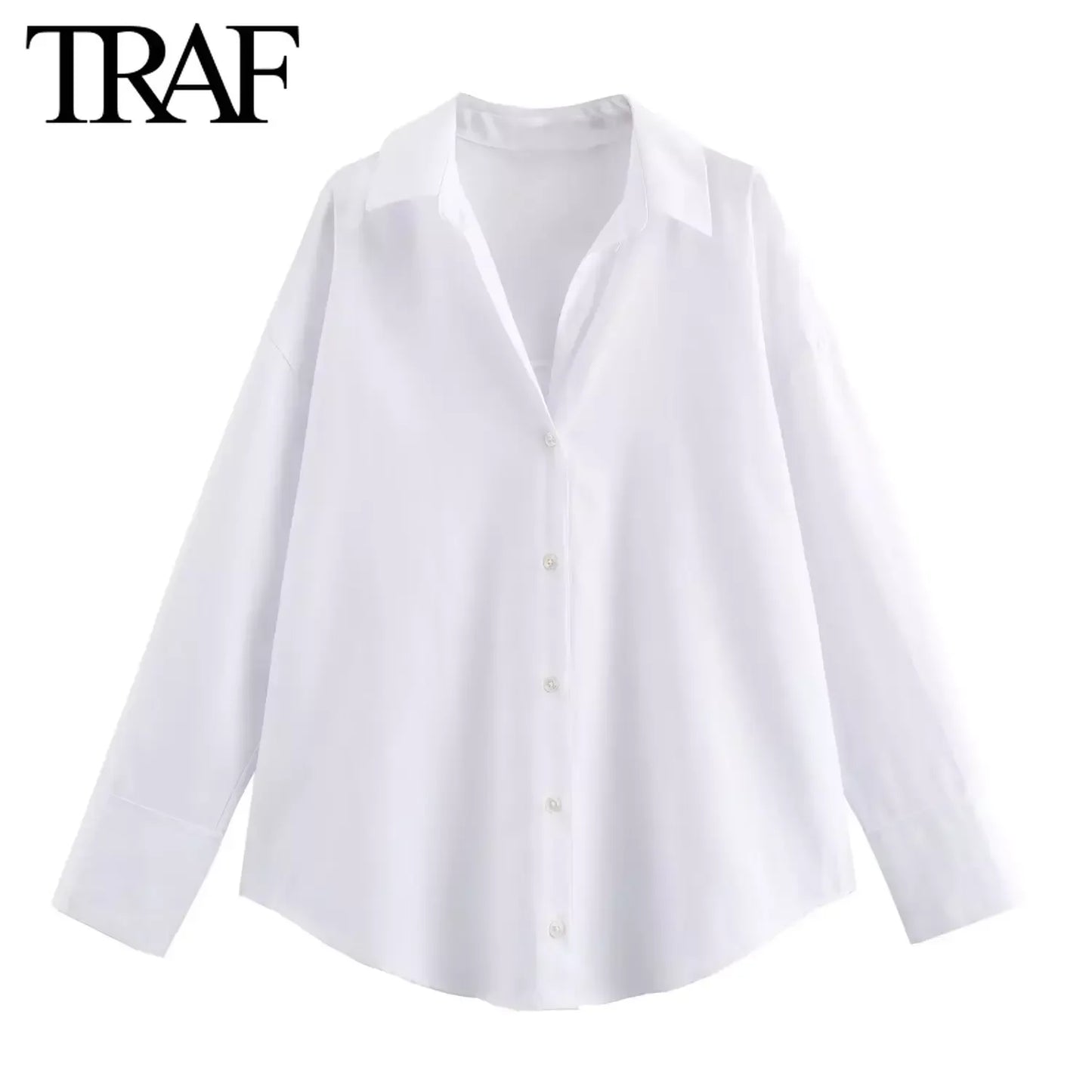 Fashion Long Sleeve Single-breasted Lapel Blouse