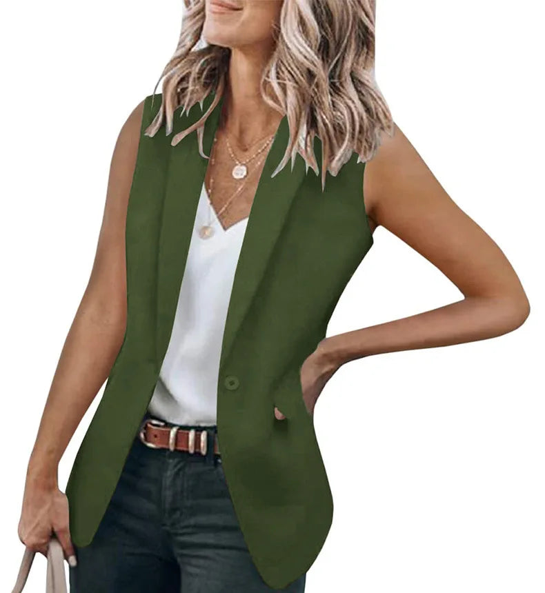Women's Classic Sleeveless Blazer