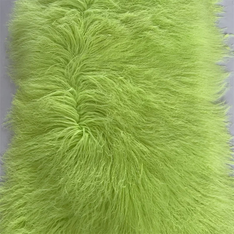 Luxury Mongolian Sheepskin Fur Halter Vest