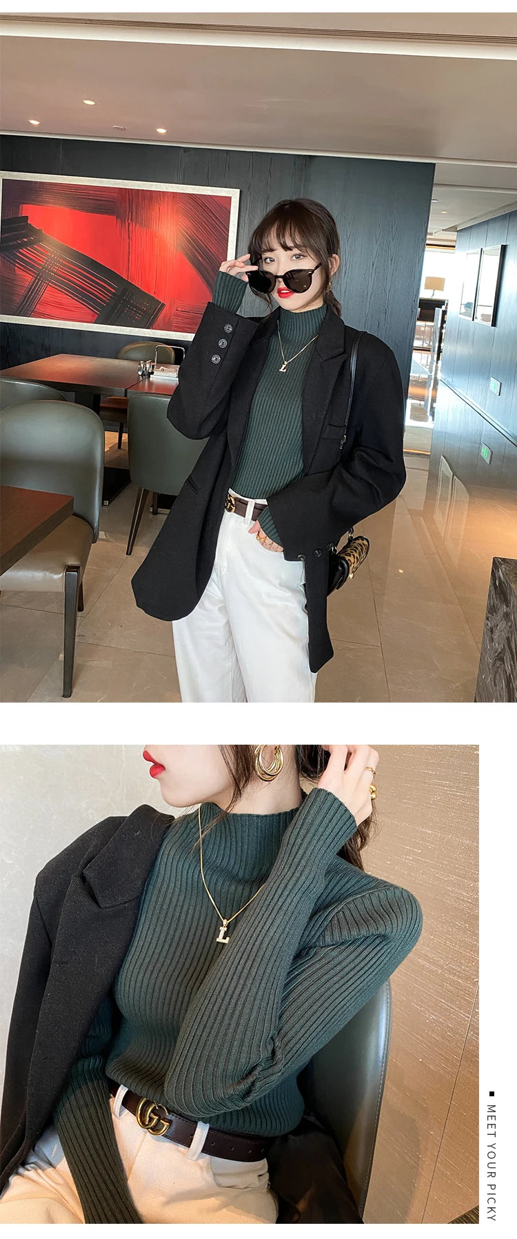 Women's Classic Turtleneck Sweater