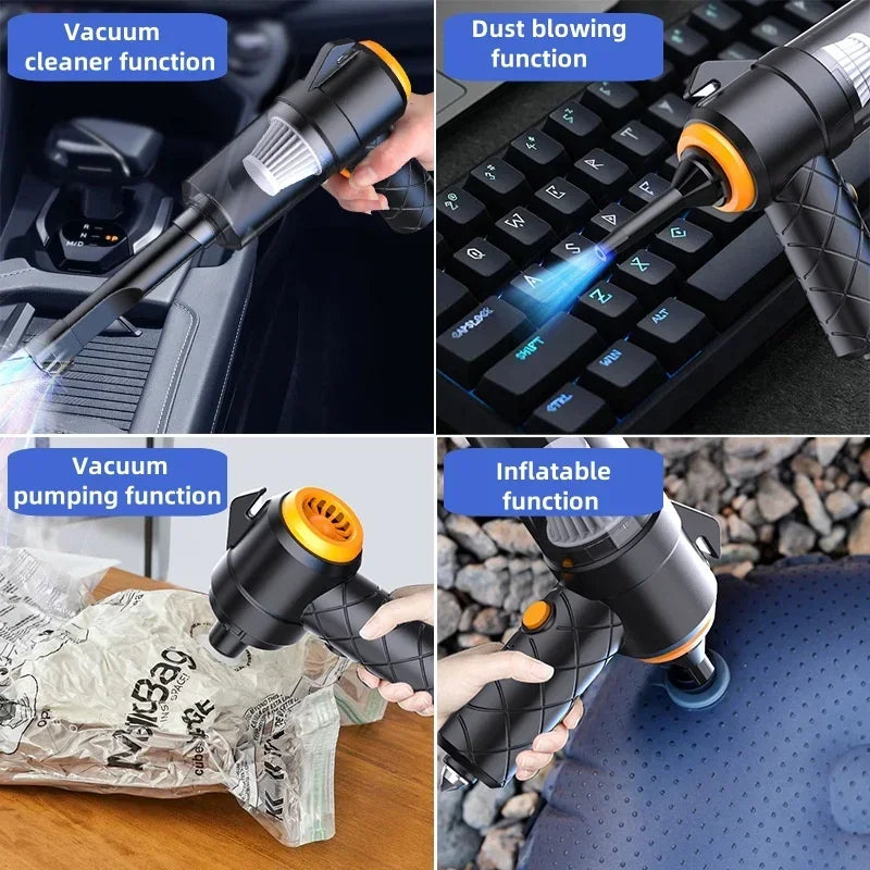 Xiaomi MIJIA 9000pa Car Vacuum Cleaner High-power 6 in 1Charging Multifunctional Blowing And Suction Handheld Car Vacuum Cleaner