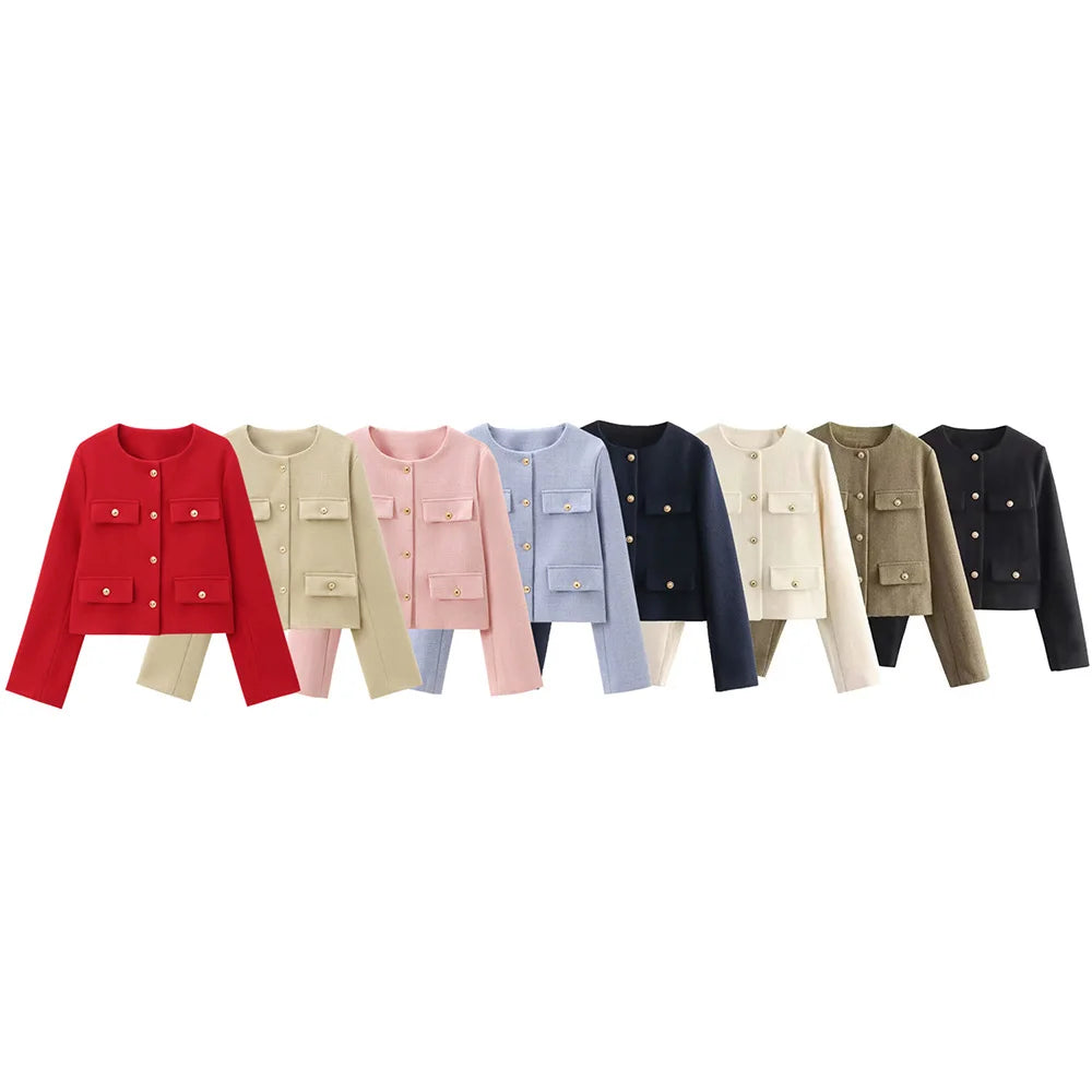 Women's Classic O-Neck Blazer