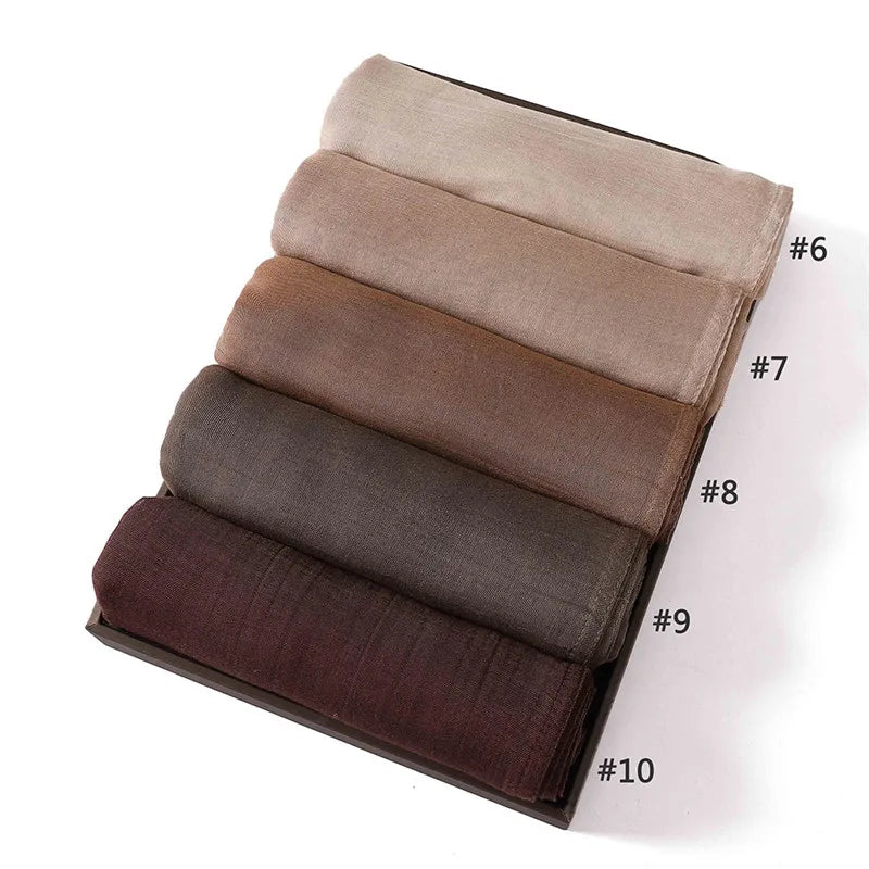 Premium Cotton-Rayon Hijab Scarf