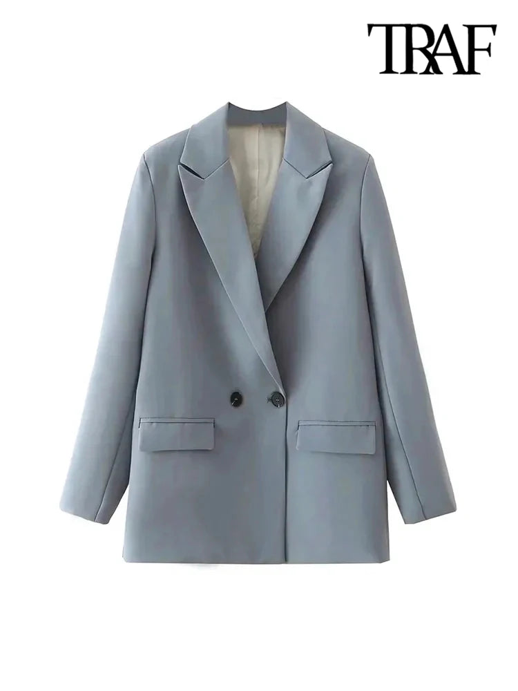 Classic Double-Breasted Women's Blazer