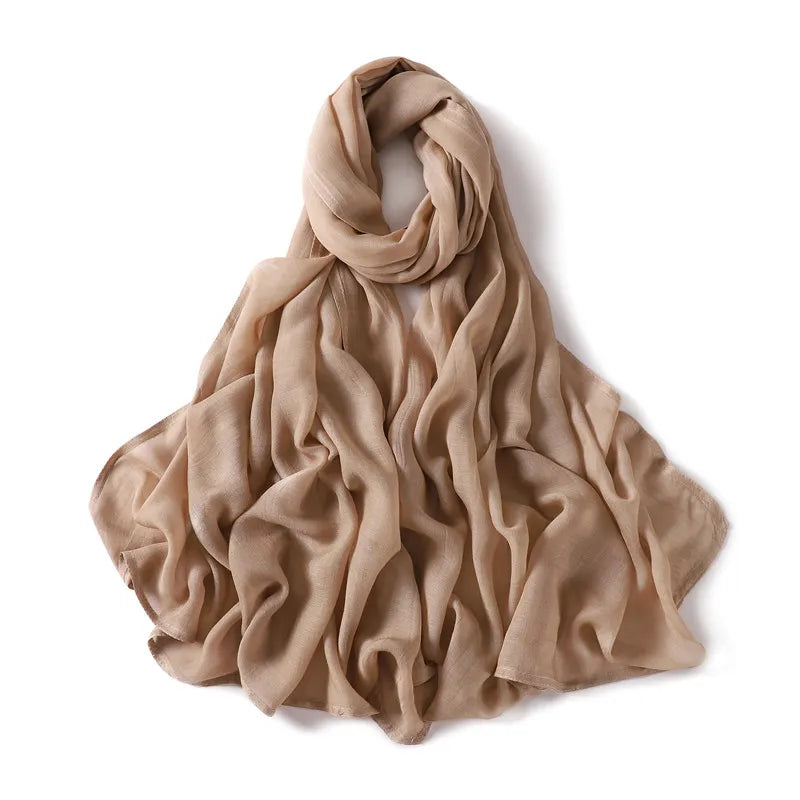 Premium Cotton-Rayon Hijab Scarf
