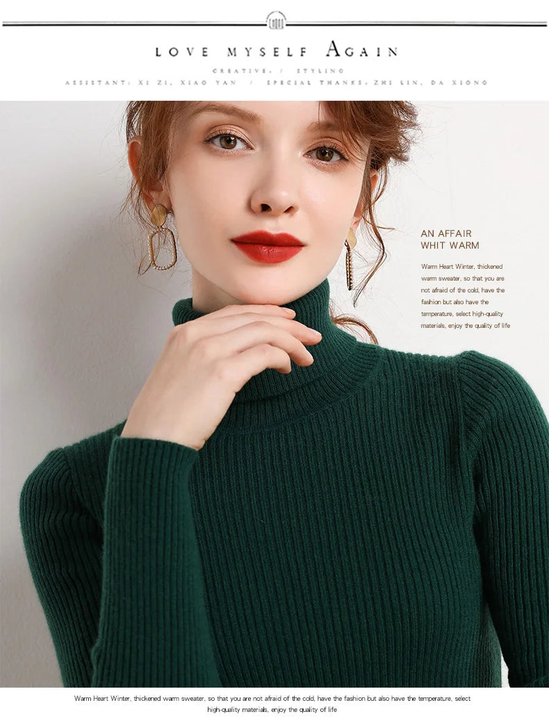 Women's Soft Turtleneck Sweater