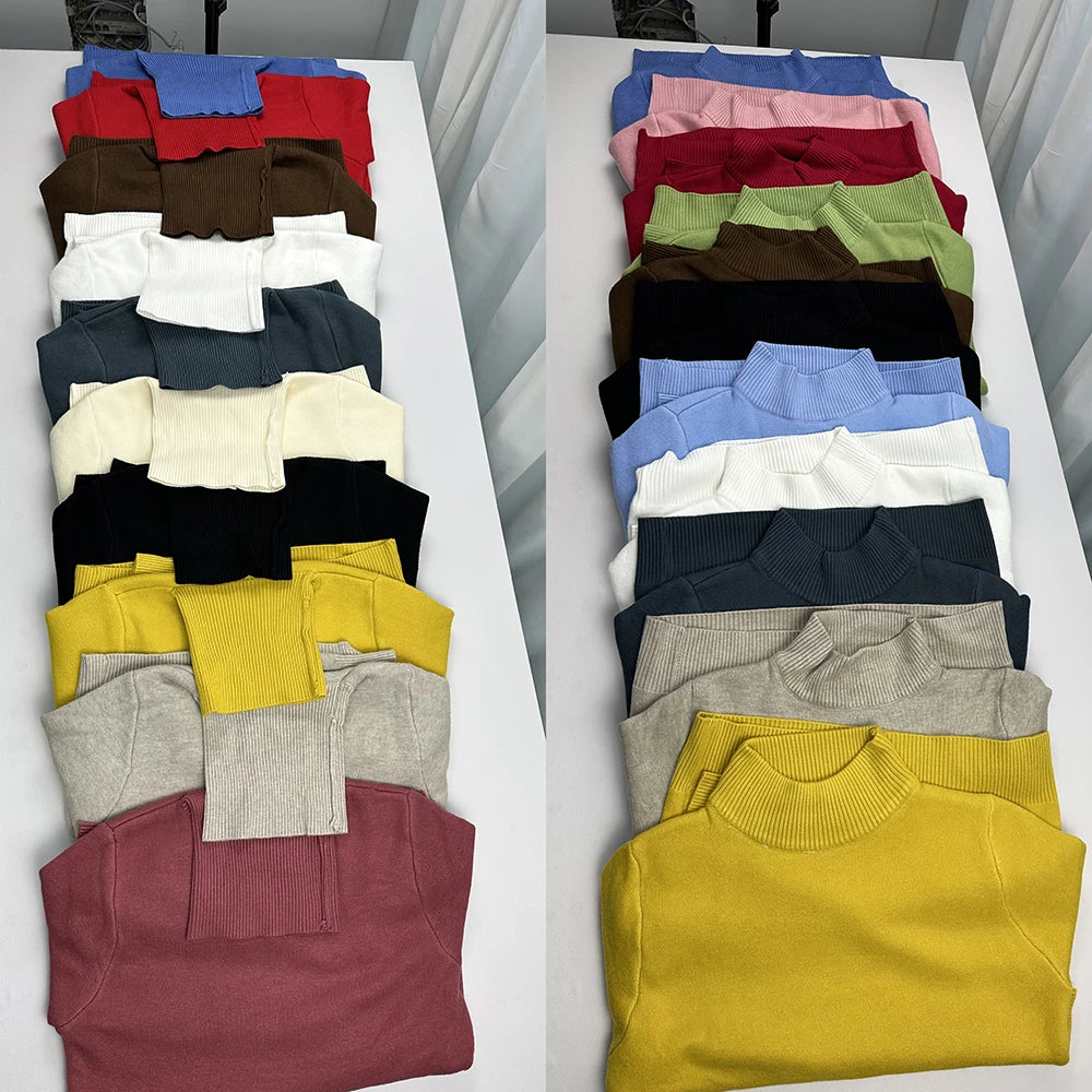 Women's Velvet-Lined Turtleneck Sweater