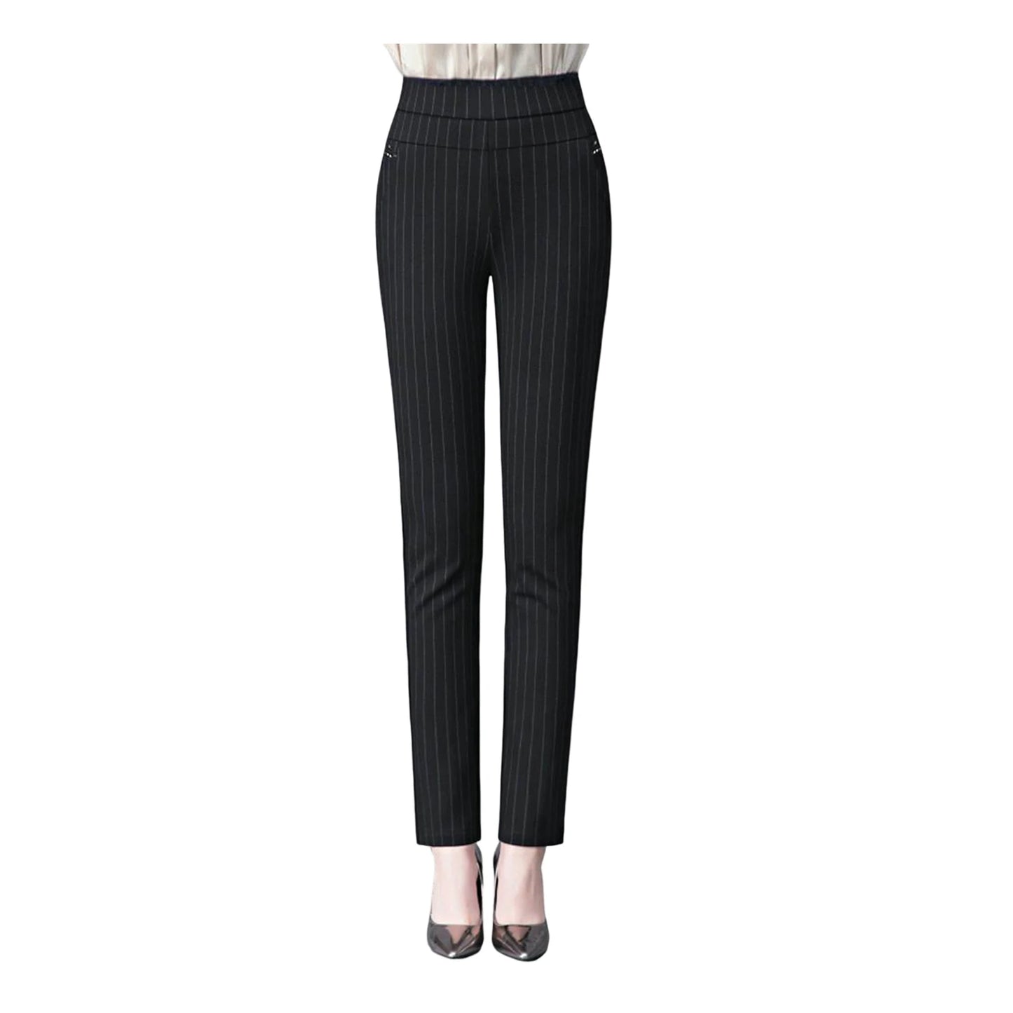 Middle Aged Old Women Spring Summer Pants Thin Elastic Waist Loose Cotton Mother Pants Casual Female Trousers
