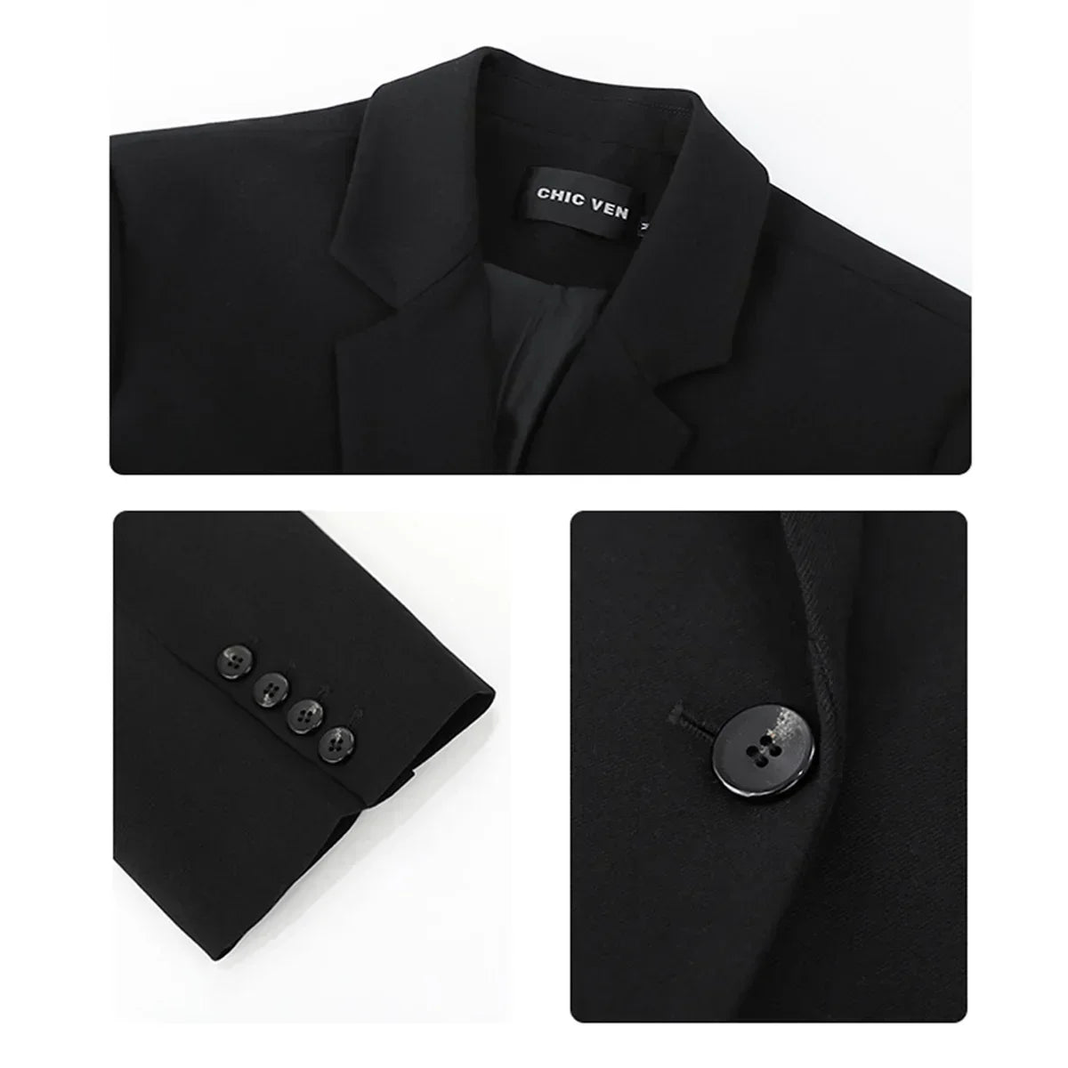 Professional Women's Double-Breasted Blazer