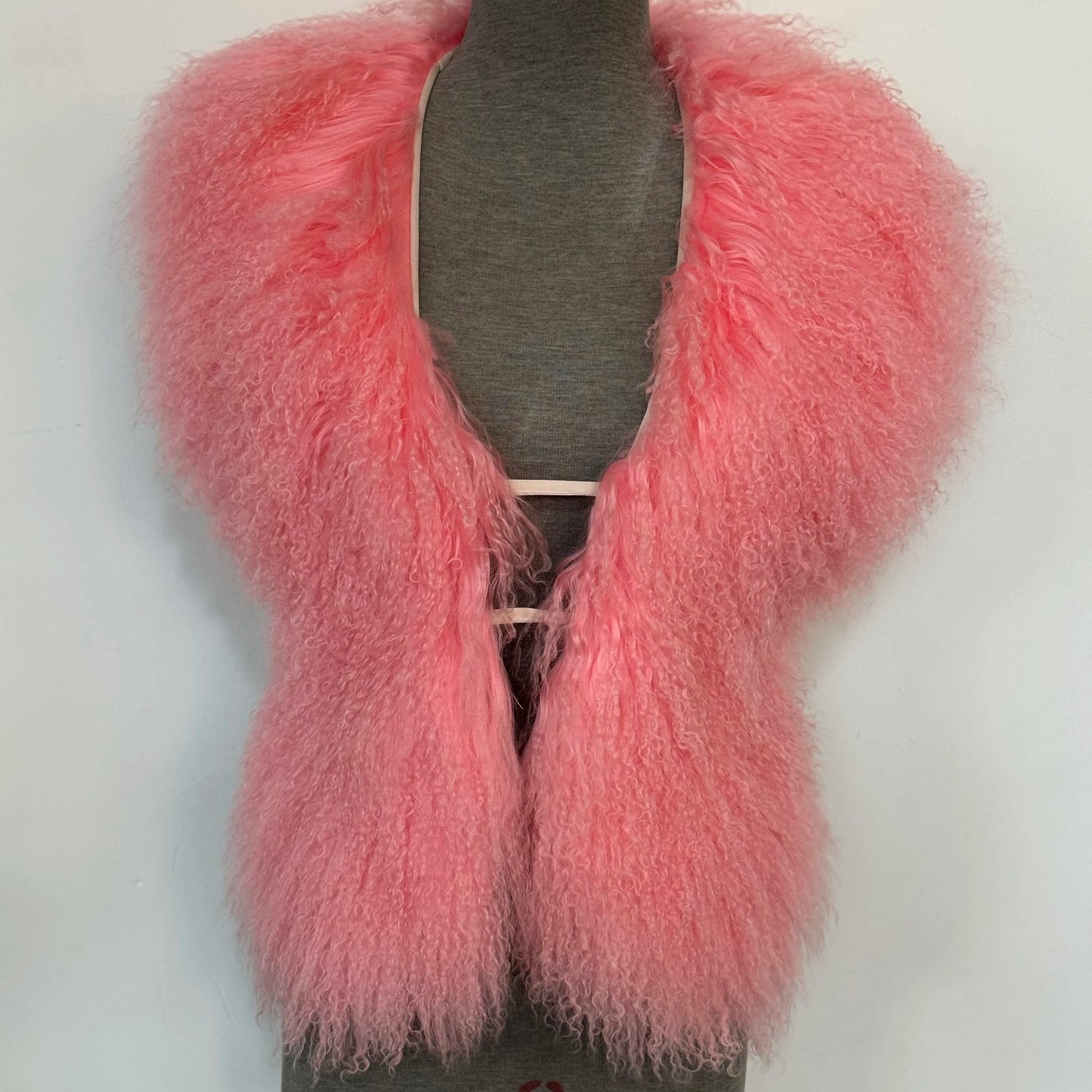 Luxury Mongolian Sheepskin Fur Halter Vest