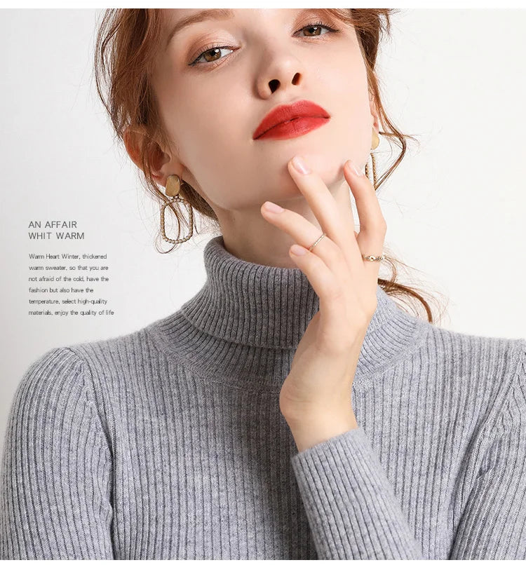Women's Soft Turtleneck Sweater