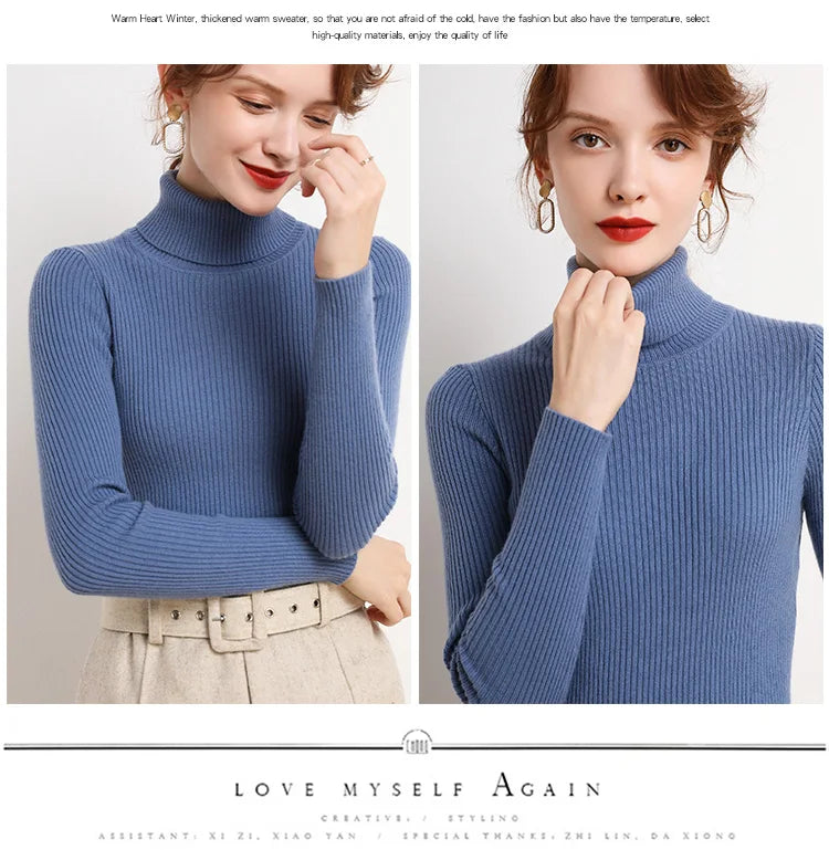 Women's Soft Turtleneck Sweater