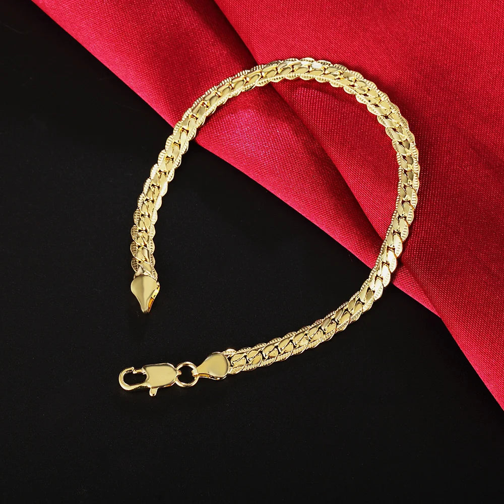 Handcrafted 925 Sterling Silver Twisted Rope Bracelet