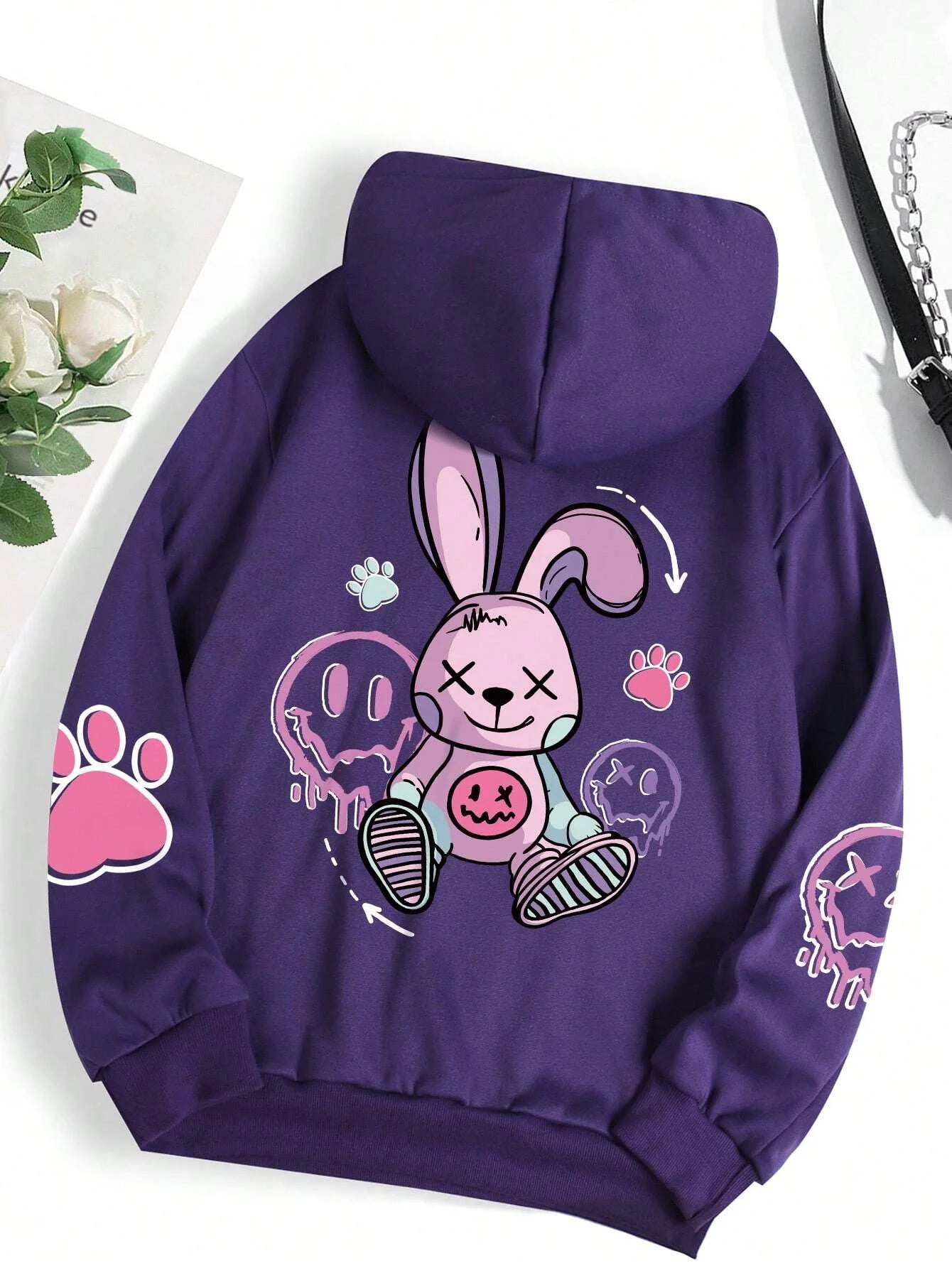 Women's Fleece-Lined Hip Hop Hoodie