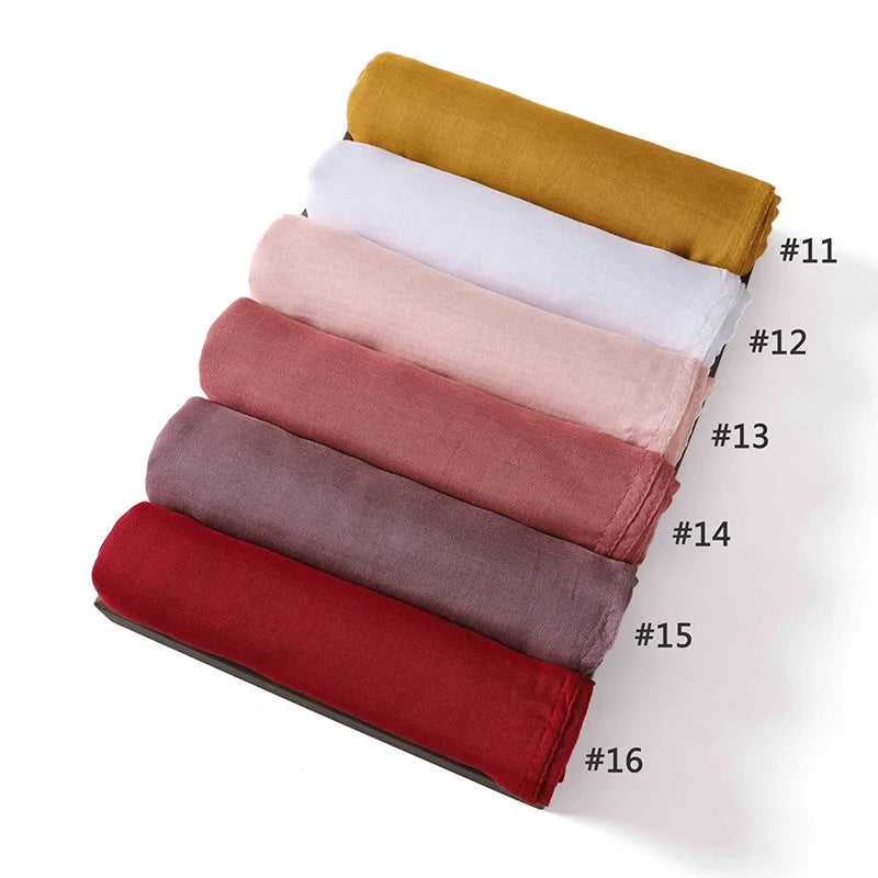 Premium Cotton-Rayon Hijab Scarf