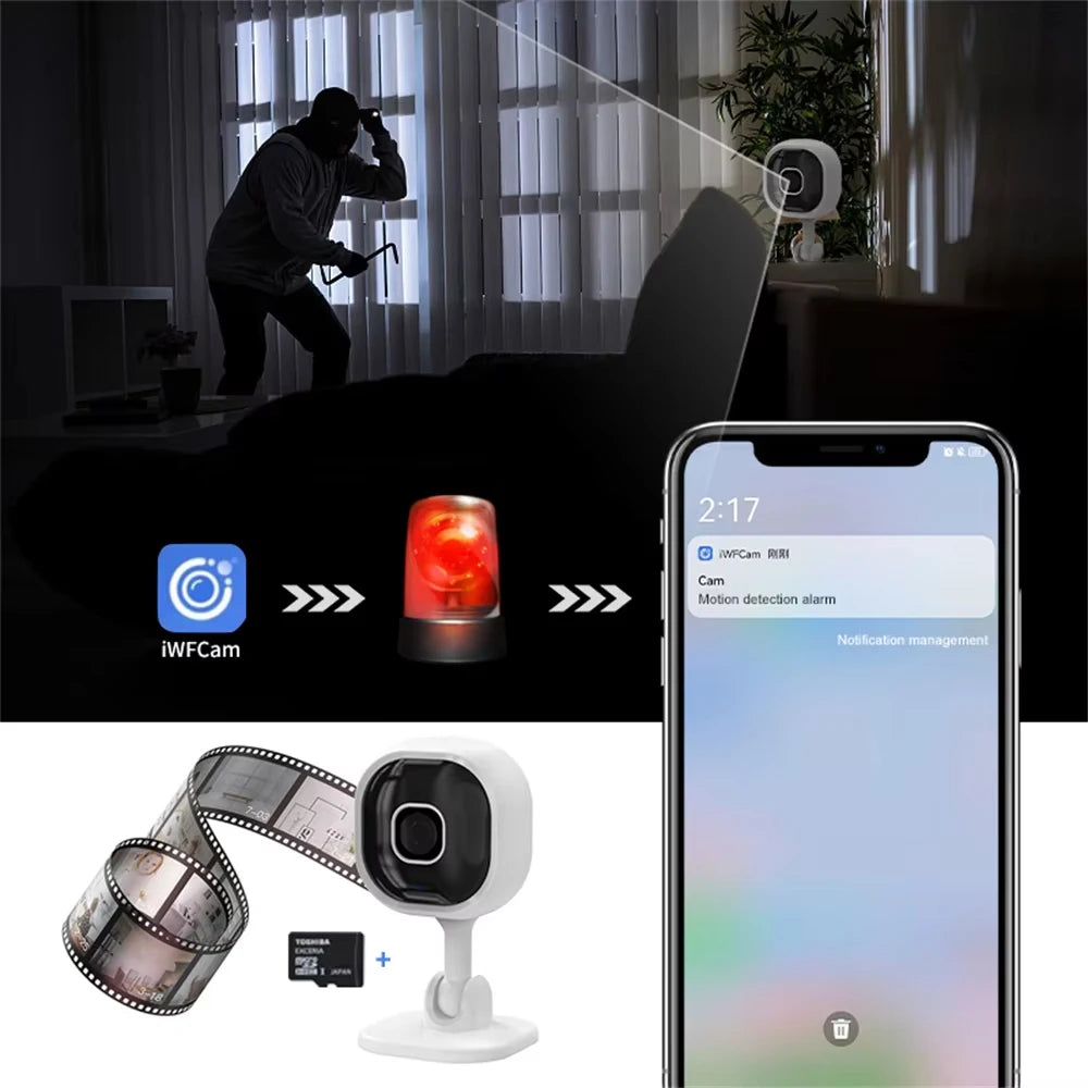 1080P Wireless IP Camera Outdoor Night Vision CCTV Surveillance Camera 2-way Audio Wifi Security Camera Smart Home Baby Monitor