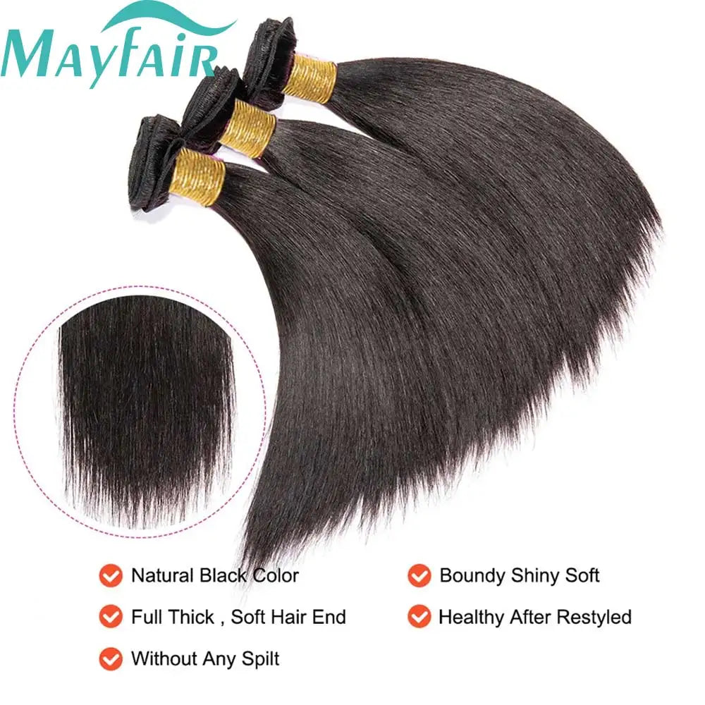 Premium Brazilian Straight Human Hair Bundles