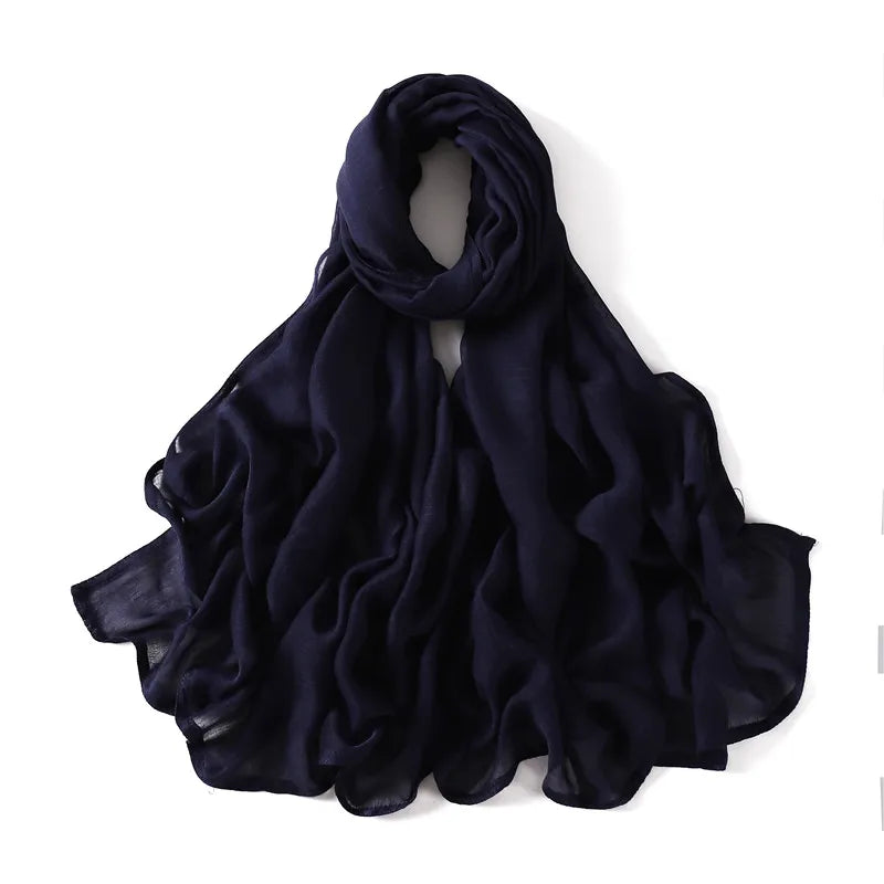 Premium Cotton-Rayon Hijab Scarf
