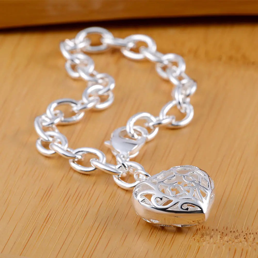Handcrafted 925 Sterling Silver Twisted Rope Bracelet