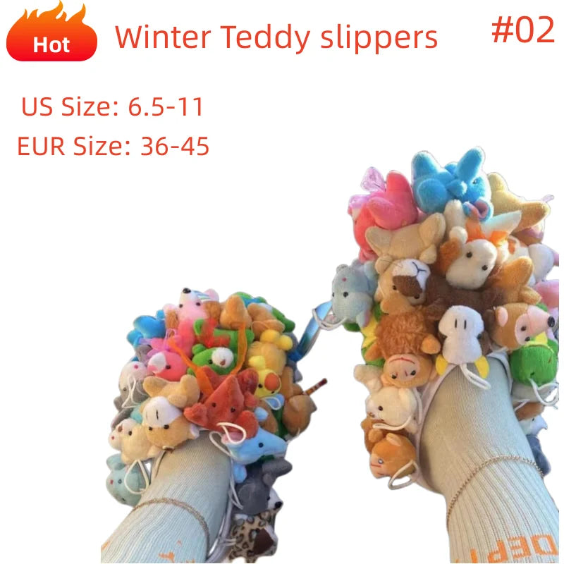 Cozy Women's Teddy Bear Slippers