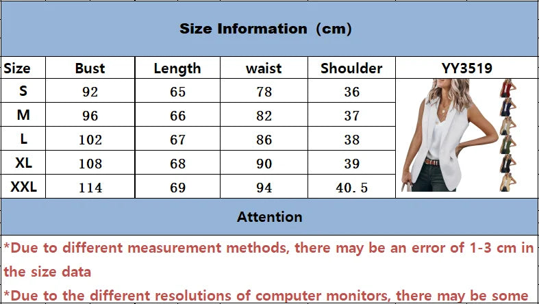 Women's Classic Sleeveless Blazer