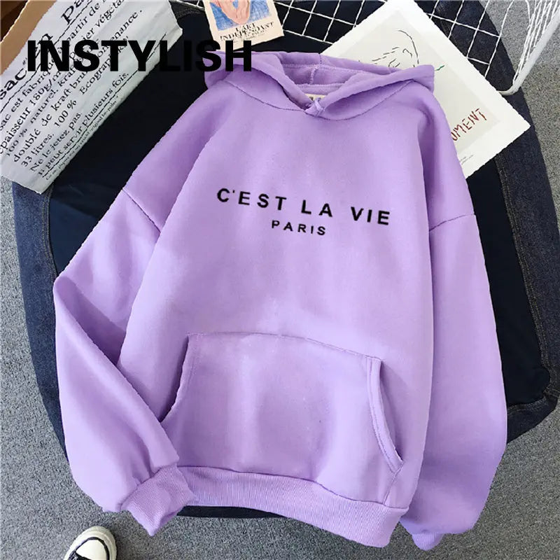 Women's Casual Letter Print Hoodie