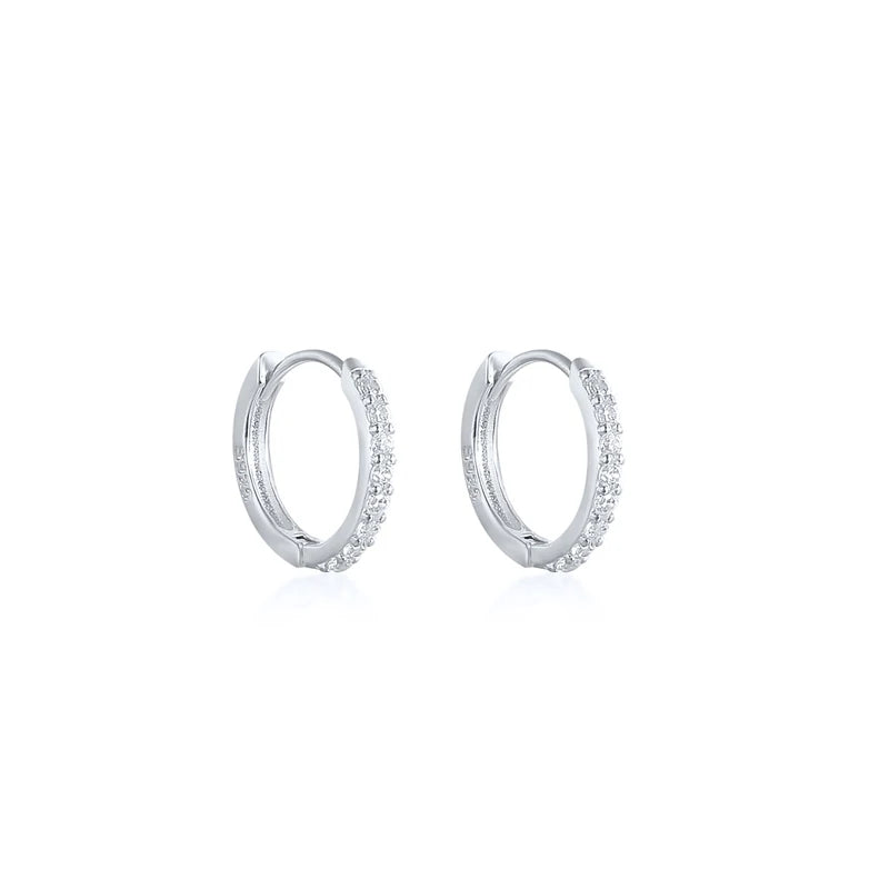 CANNER 925 Sterling Silver Star Anise Hoop Earrings
