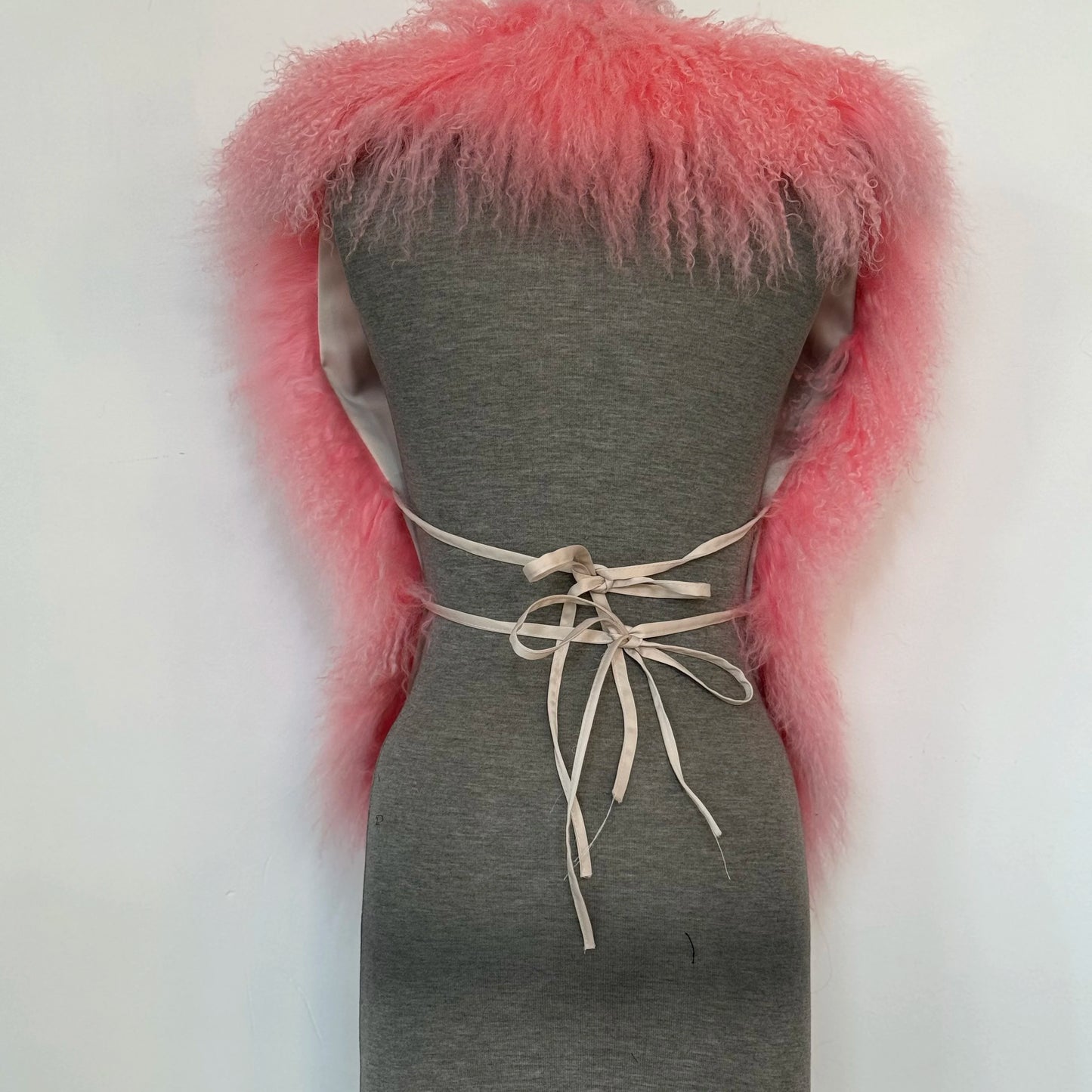 Luxury Mongolian Sheepskin Fur Halter Vest