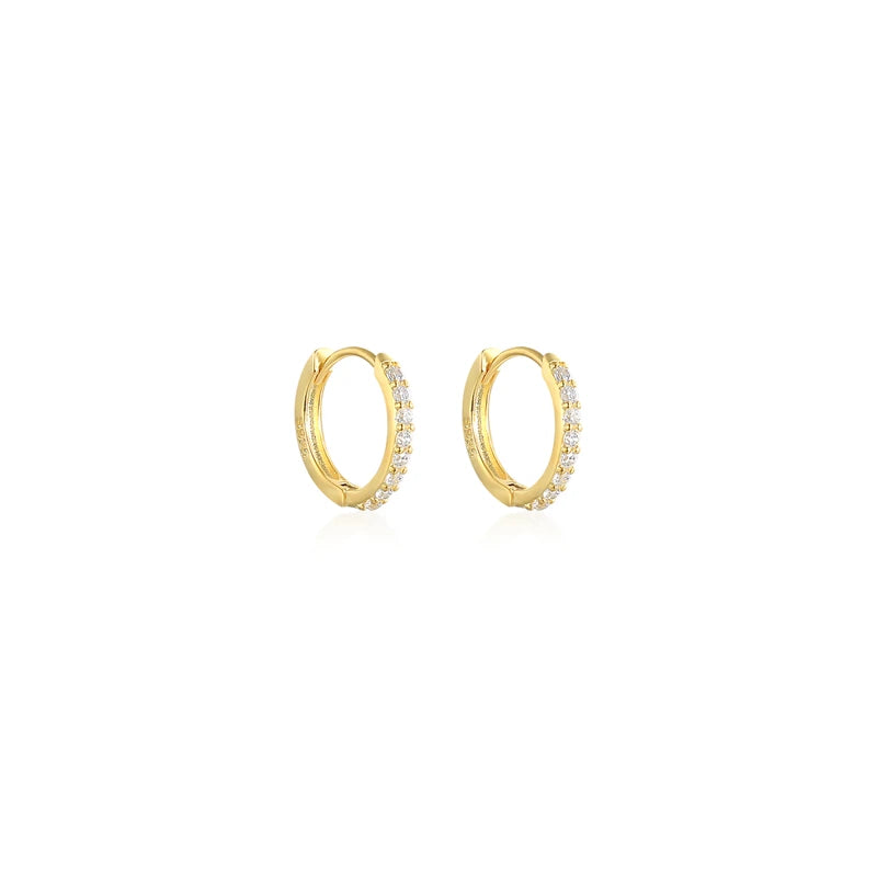 CANNER 925 Sterling Silver Star Anise Hoop Earrings