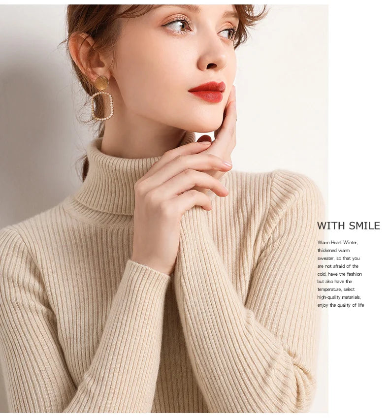 Women's Soft Turtleneck Sweater