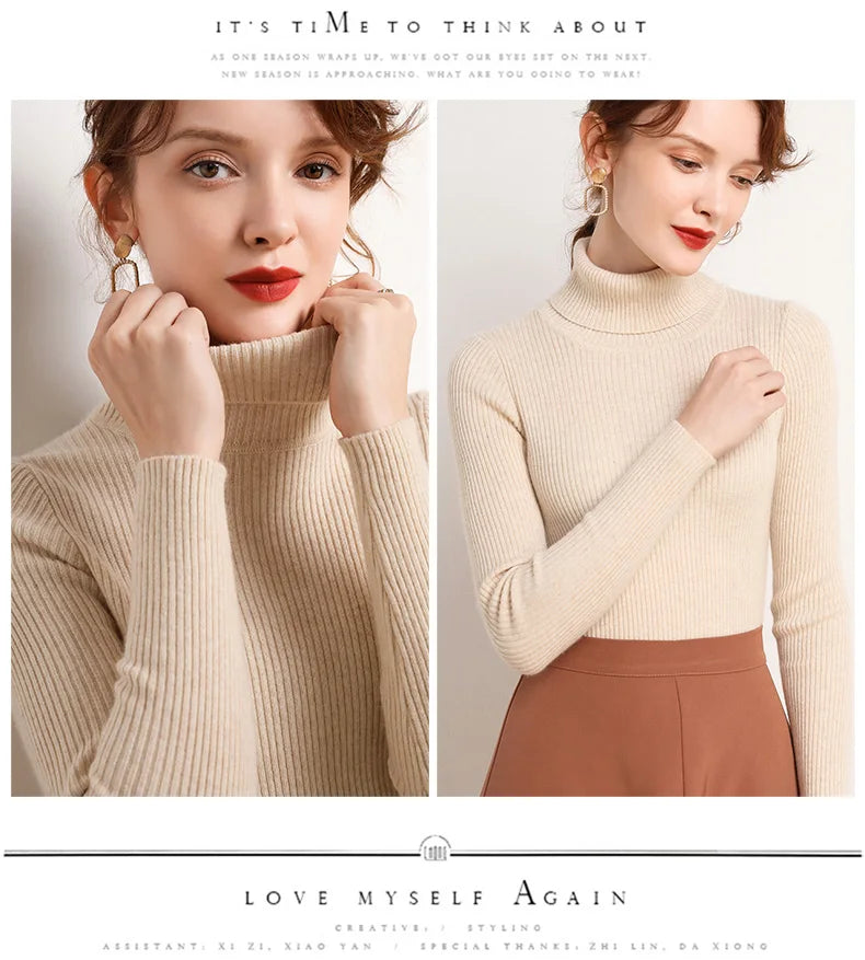 Women's Soft Turtleneck Sweater