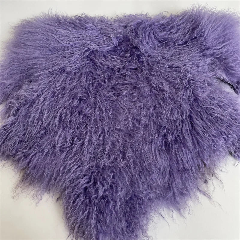 Luxury Mongolian Sheepskin Fur Halter Vest