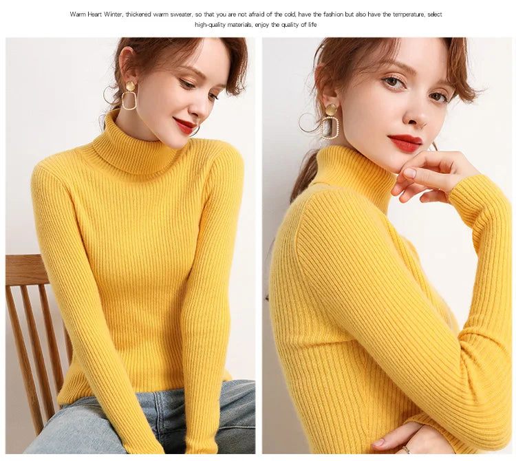 Women's Soft Turtleneck Sweater