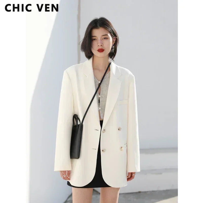 Professional Women's Double-Breasted Blazer
