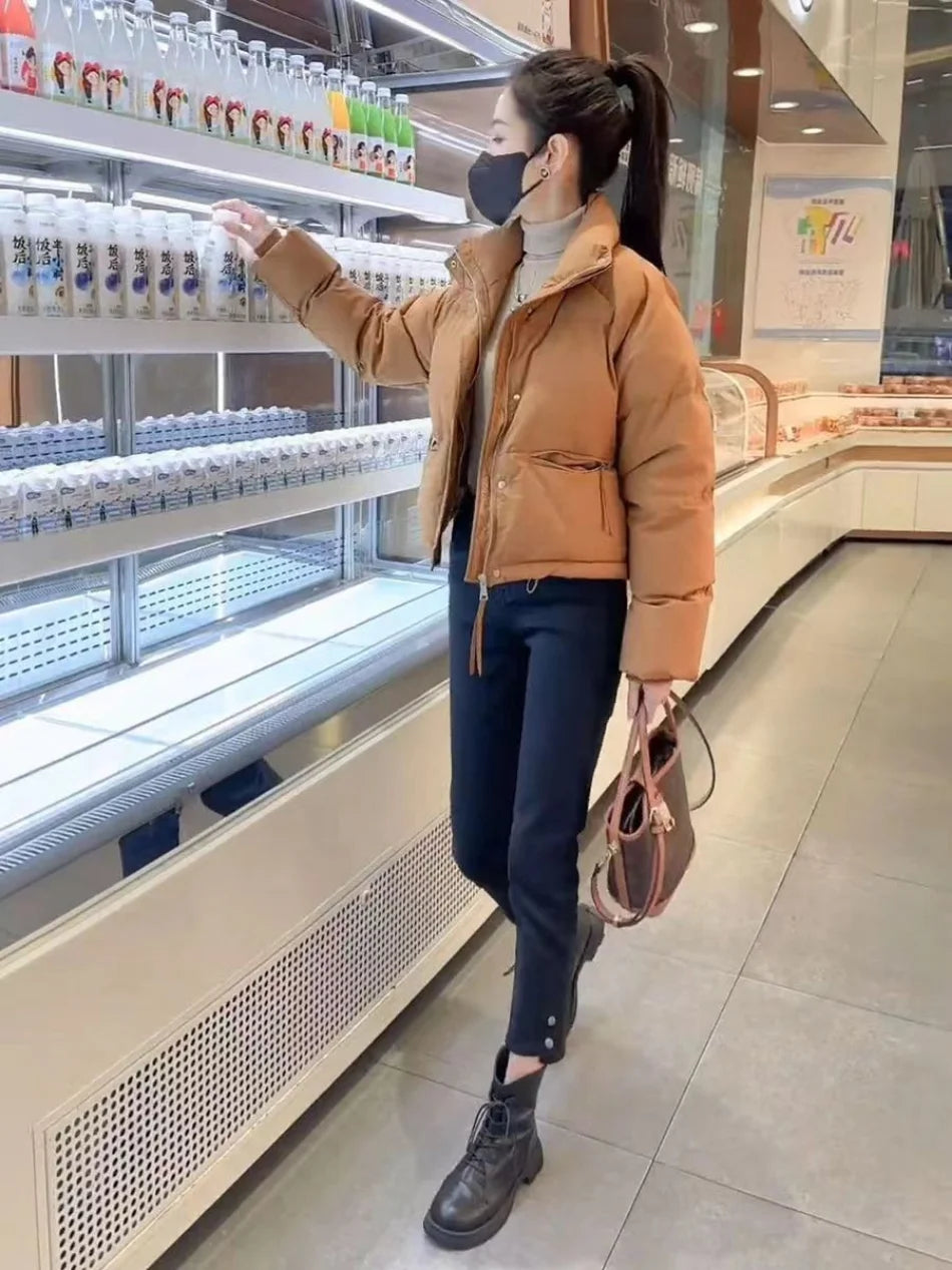 Women's Cotton-Filled Stand Collar Jacket