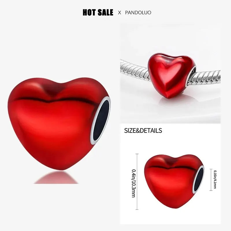 925 Sterling Silver Color-Changing Charm Bead Bracelet Accessory