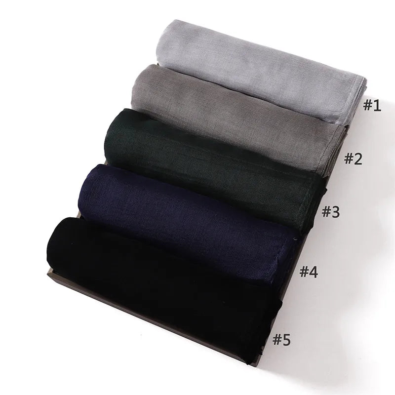 Premium Cotton-Rayon Hijab Scarf