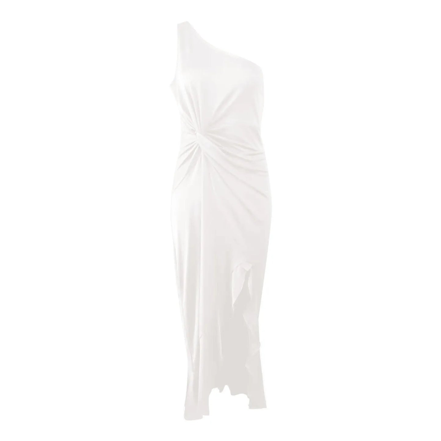Hot One Shoulder Ruffle Formal Dress