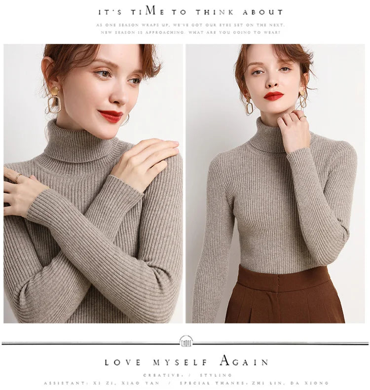 Women's Soft Turtleneck Sweater