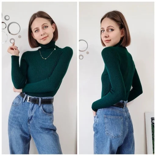 Women's Soft Turtleneck Sweater