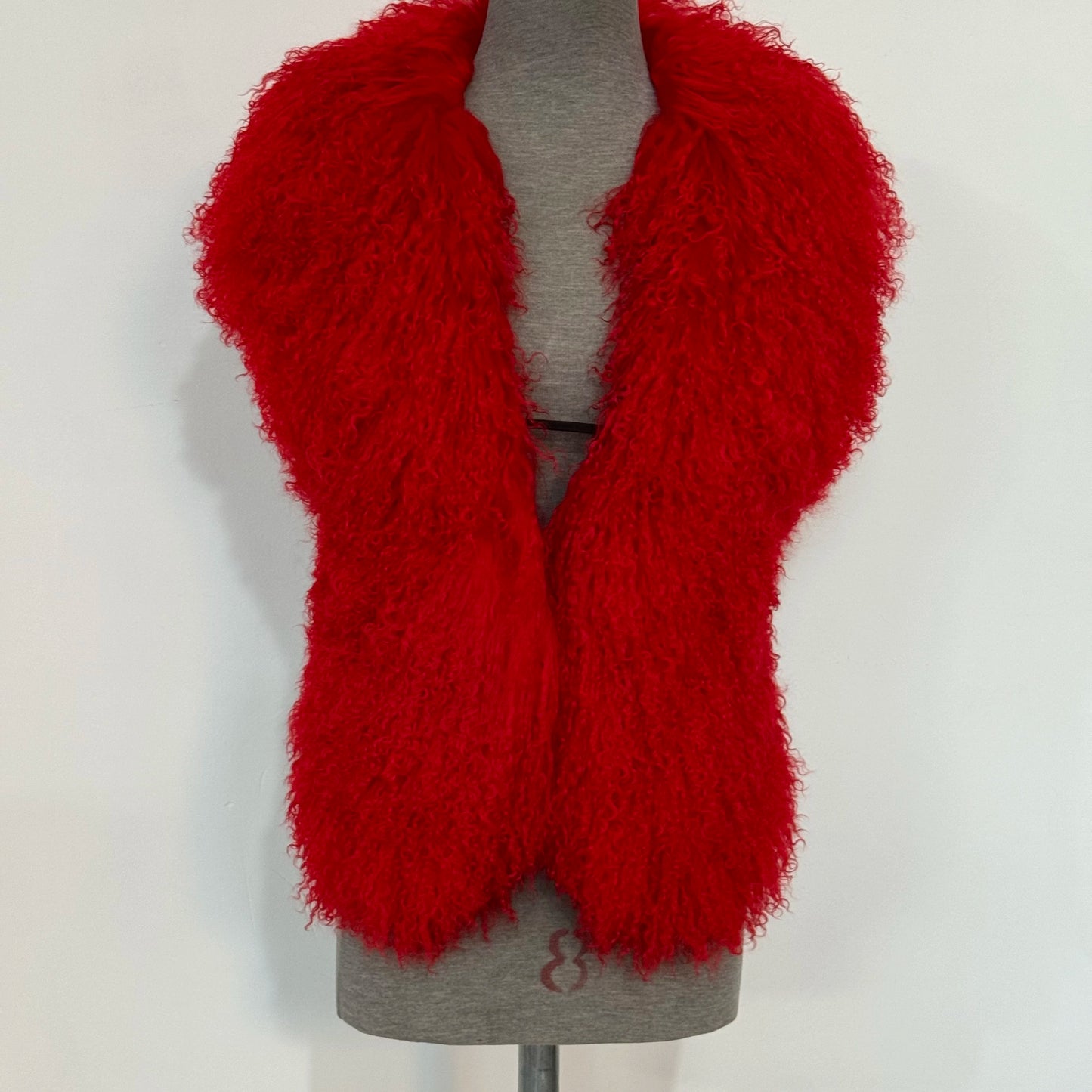 Luxury Mongolian Sheepskin Fur Halter Vest