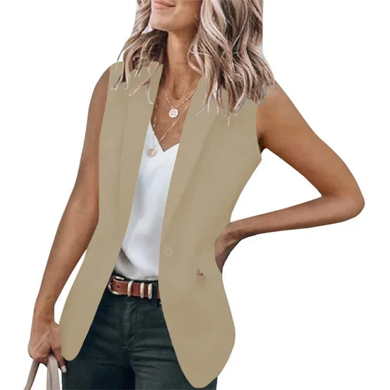 Women's Classic Sleeveless Blazer
