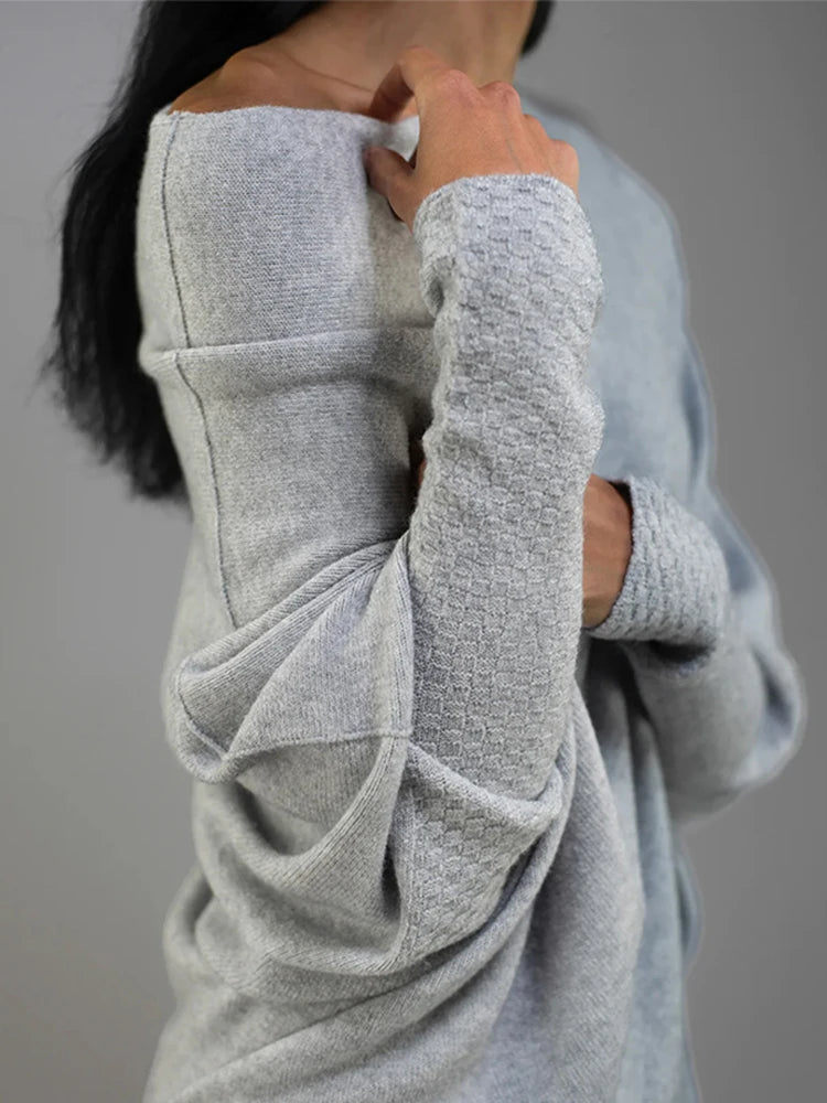Stylish Ribbed Knit Jumper Set