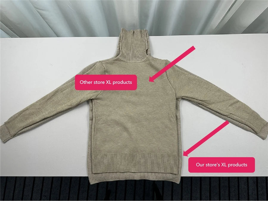 Women's Velvet-Lined Turtleneck Sweater